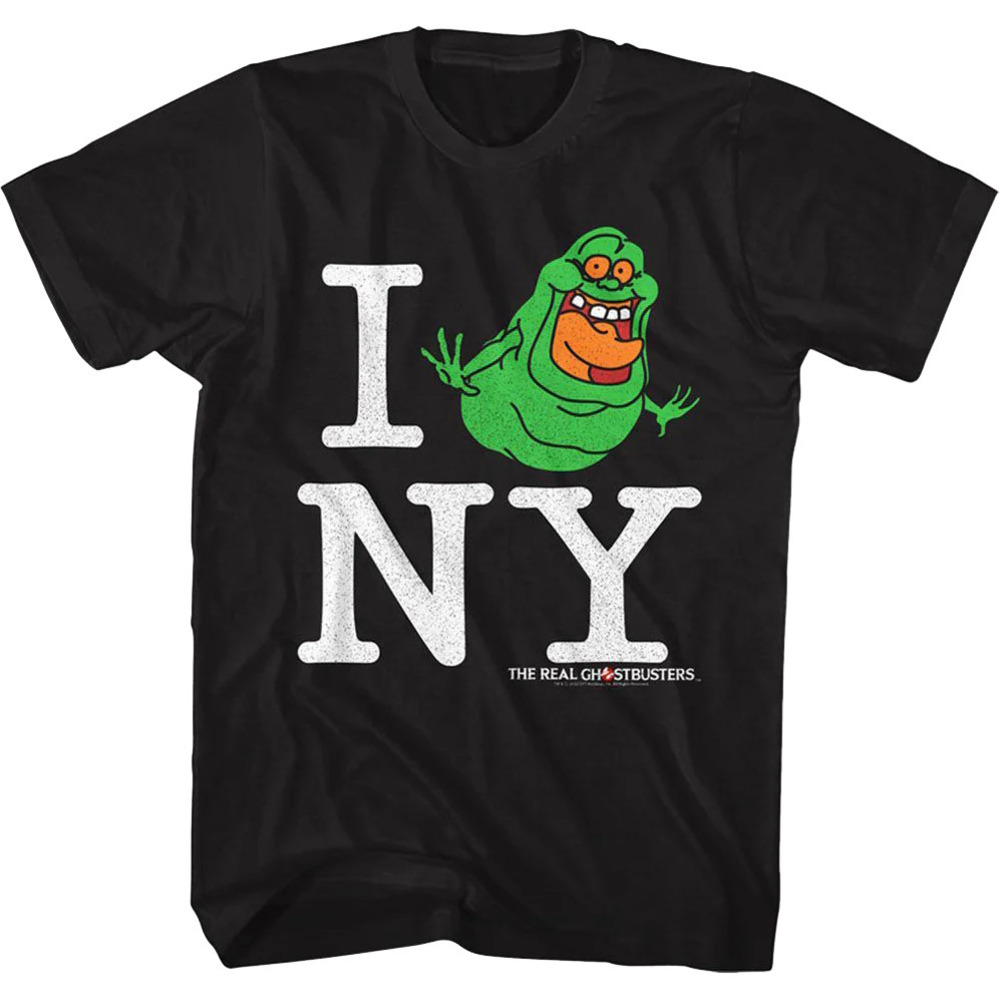 Slimer I Love Ny Real Ghostbusters Tshirt